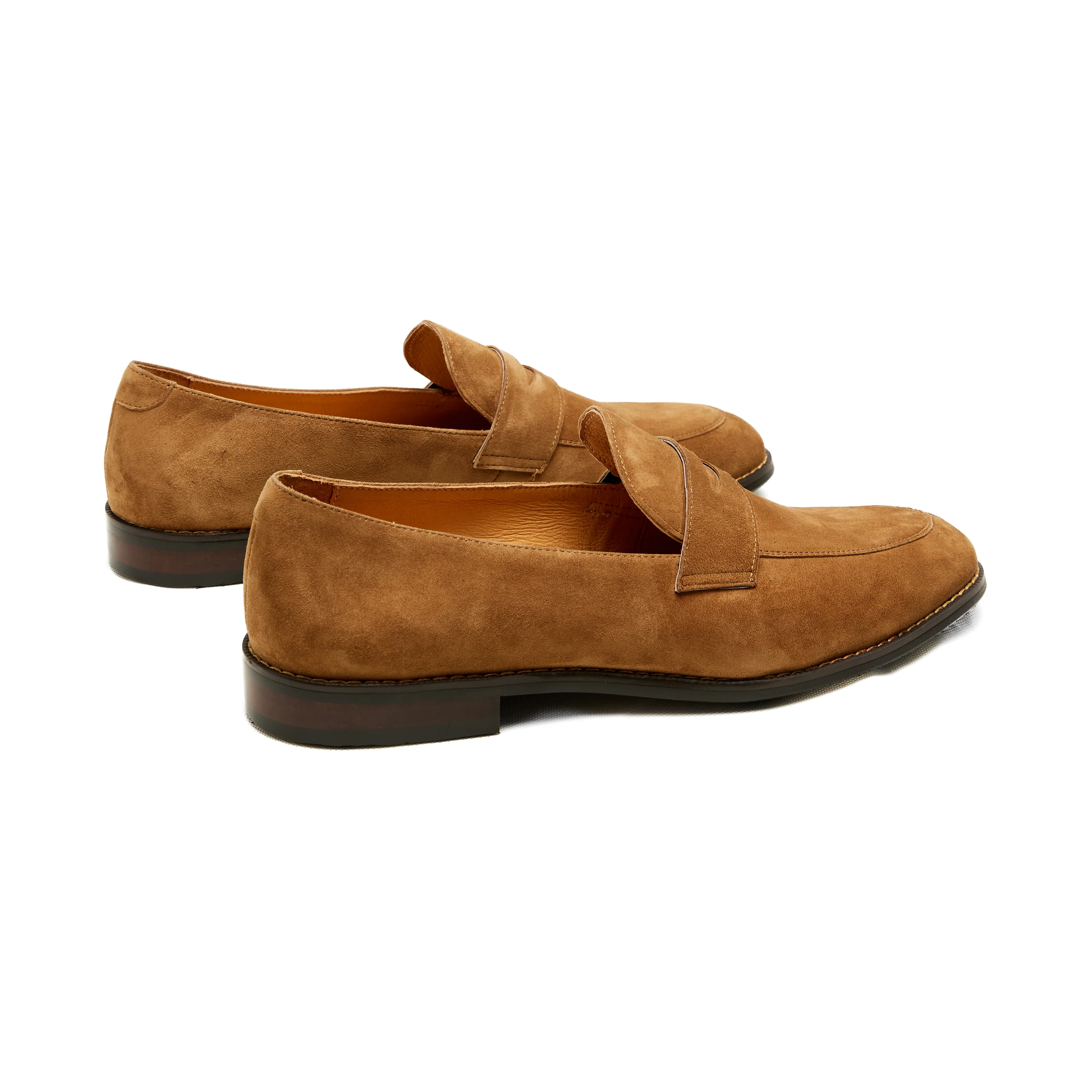 Lupo Bianco Torino Suede Penny Loafers – Handcrafted Elegance - Image 3