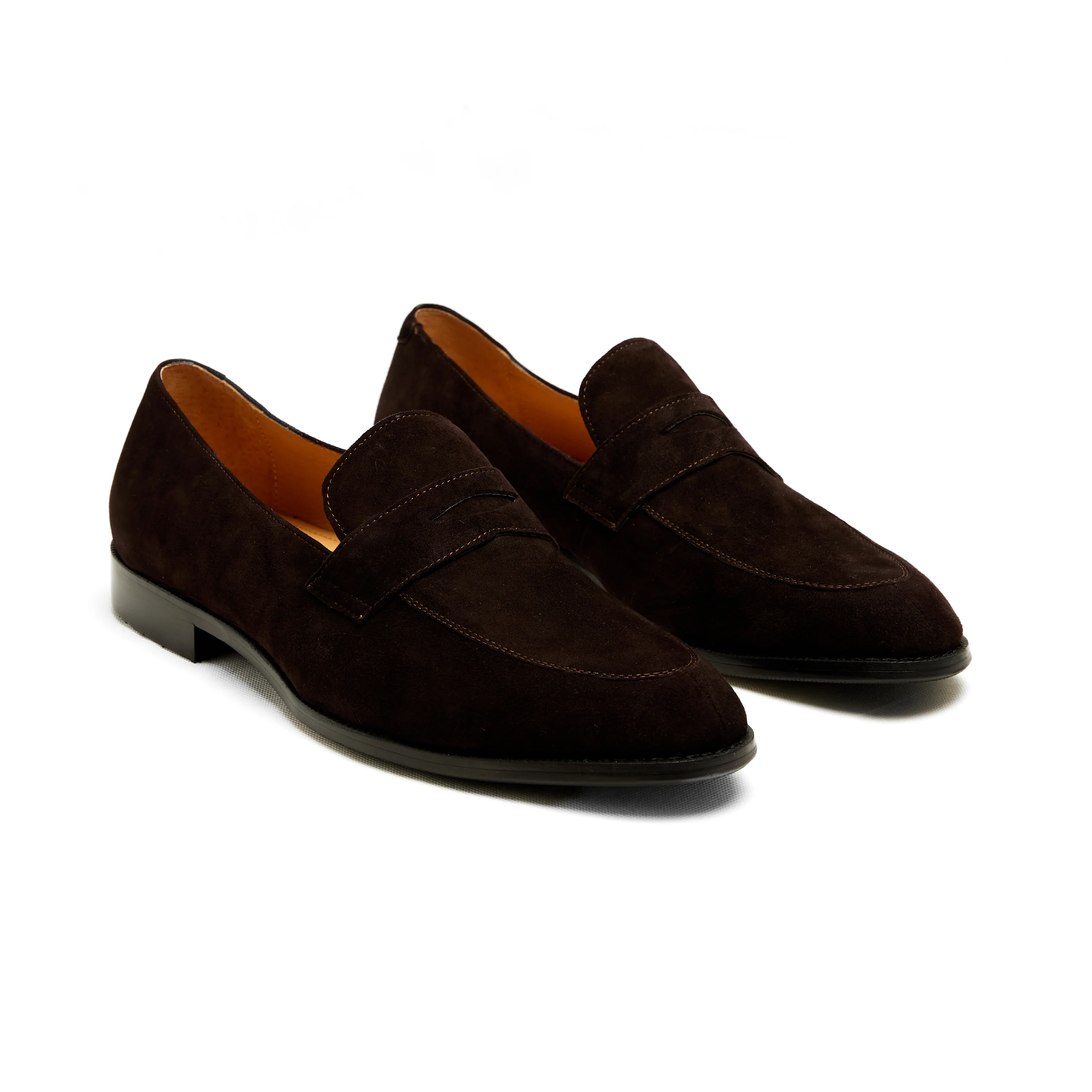 Lupo Bianco Torino Suede Penny Loafers – Handcrafted Elegance - Image 5
