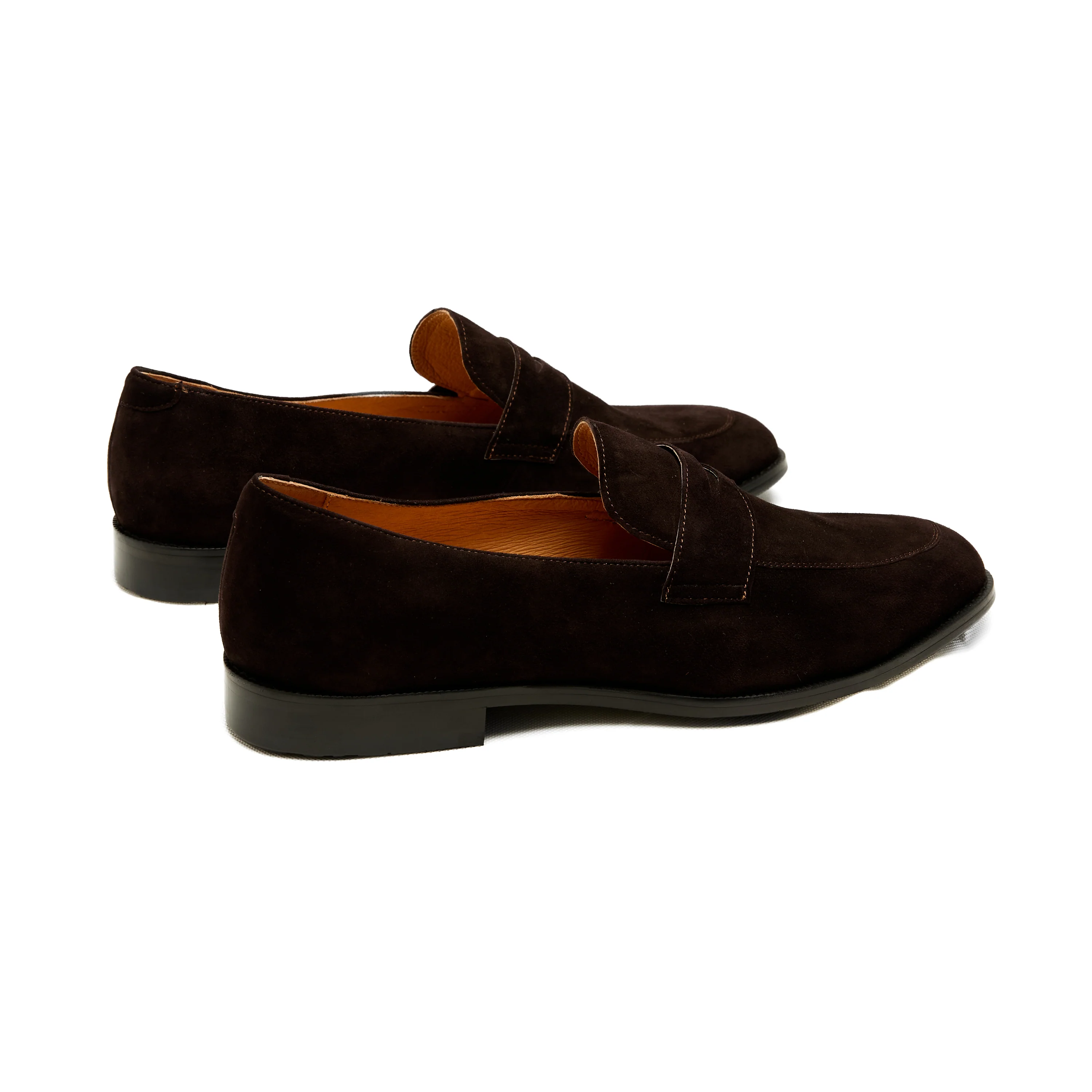 Lupo Bianco Torino Suede Penny Loafers – Handcrafted Elegance - Image 6