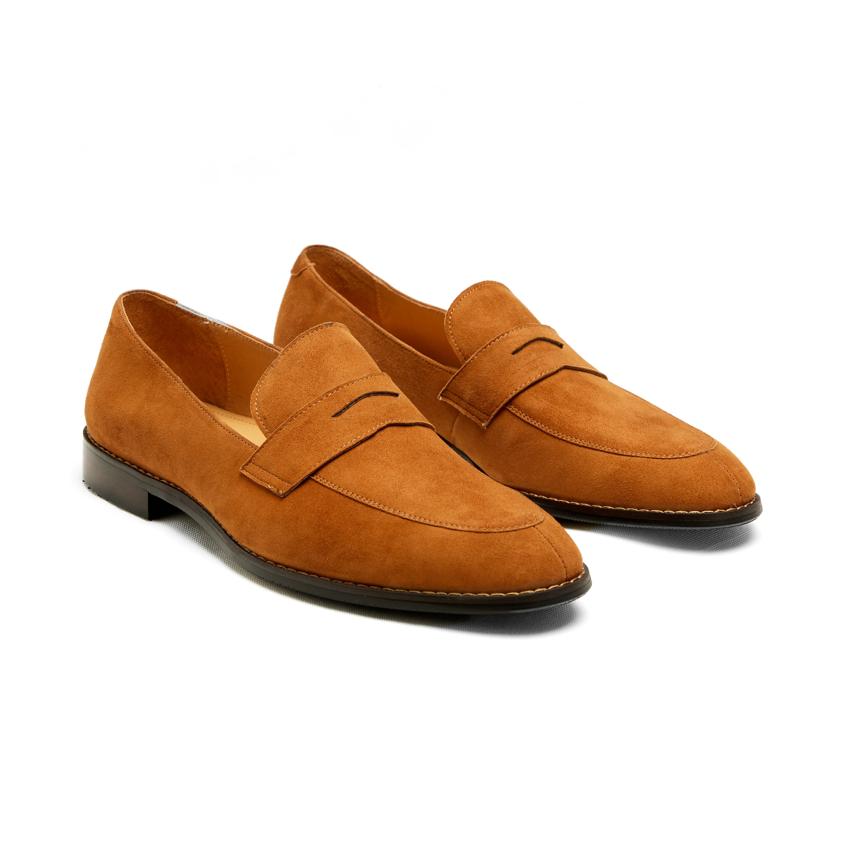 Lupo Bianco Torino Suede Penny Loafers – Handcrafted Elegance - Image 8