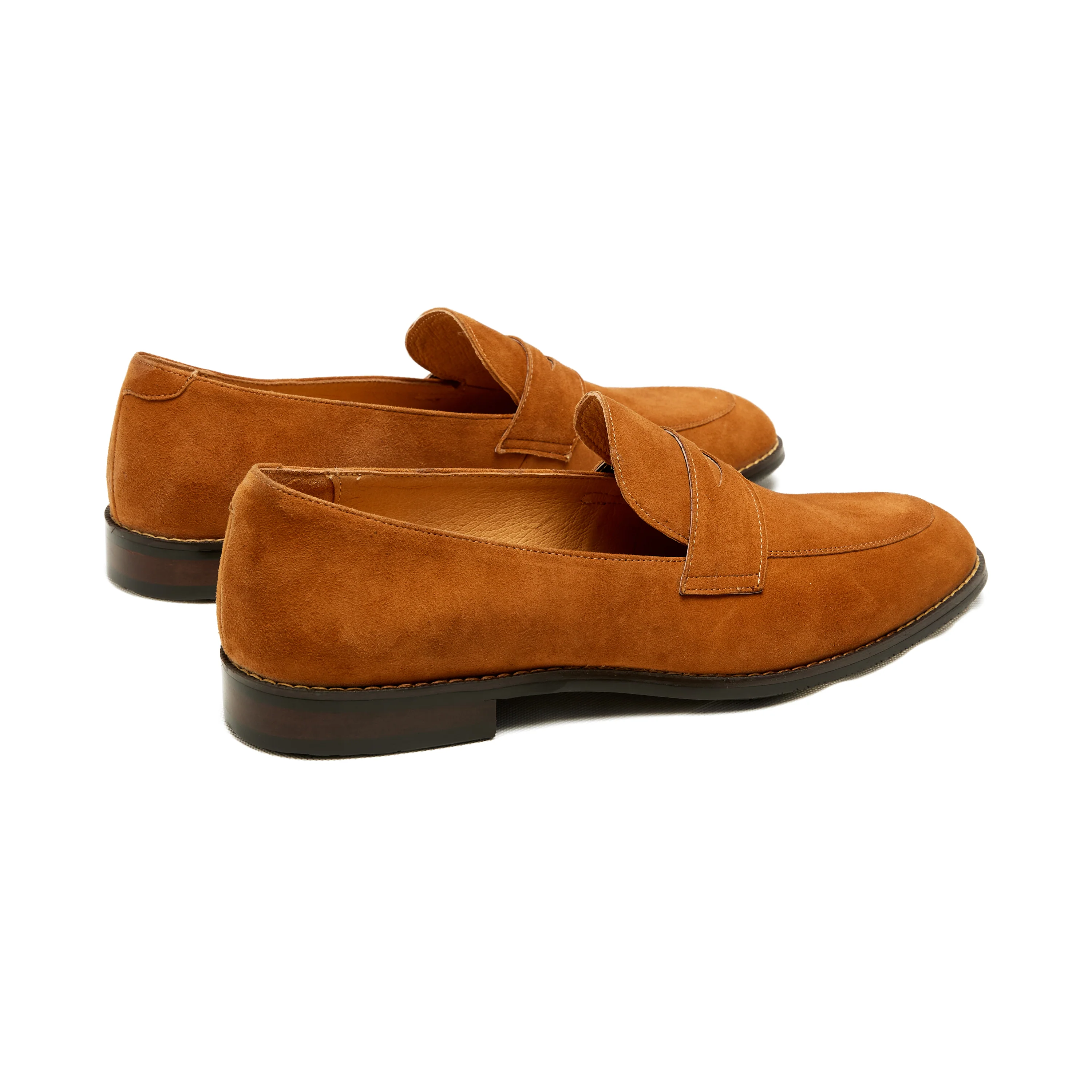 Lupo Bianco Torino Suede Penny Loafers – Handcrafted Elegance - Image 9