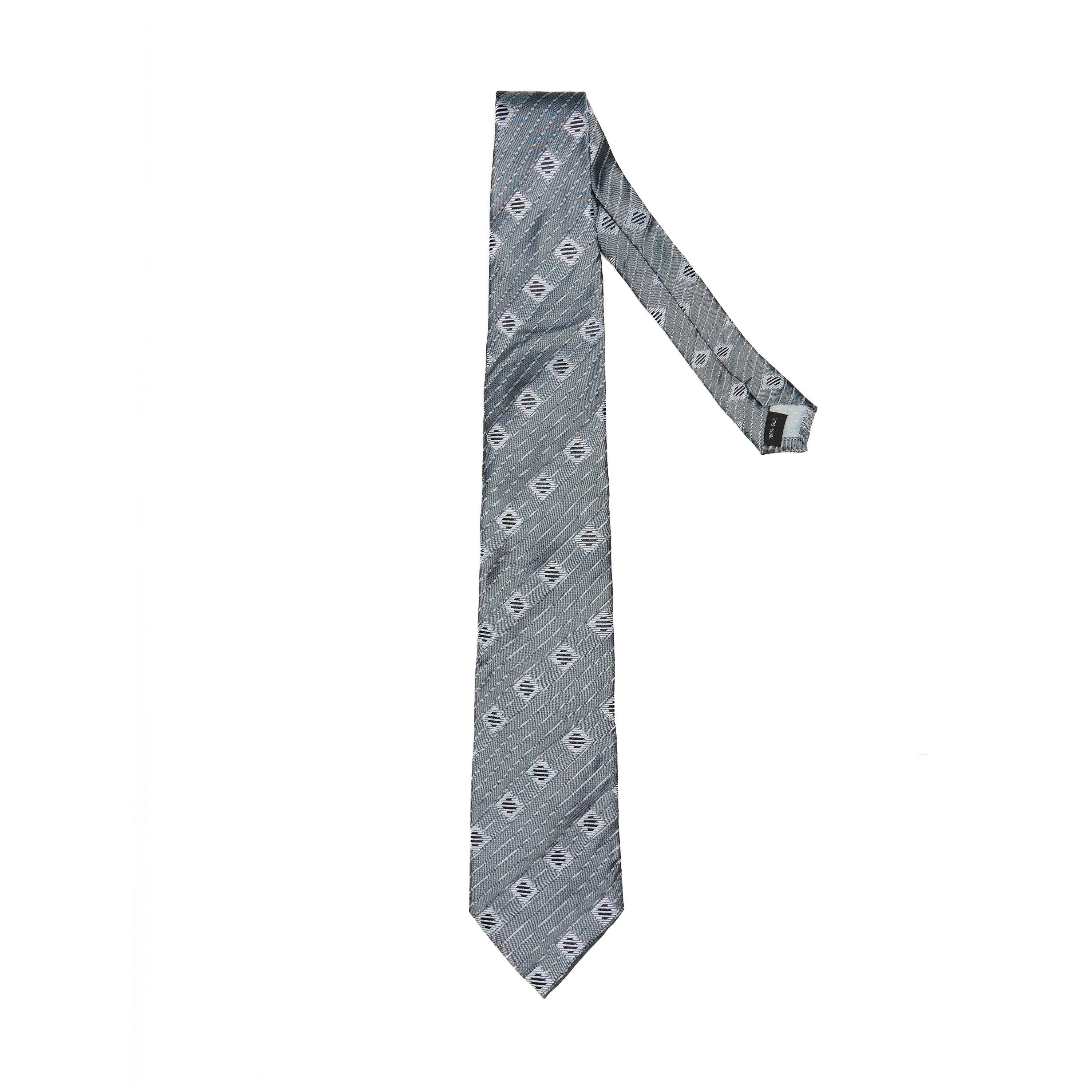 Lupo Bianco Argento Motivo Tie - Image 2