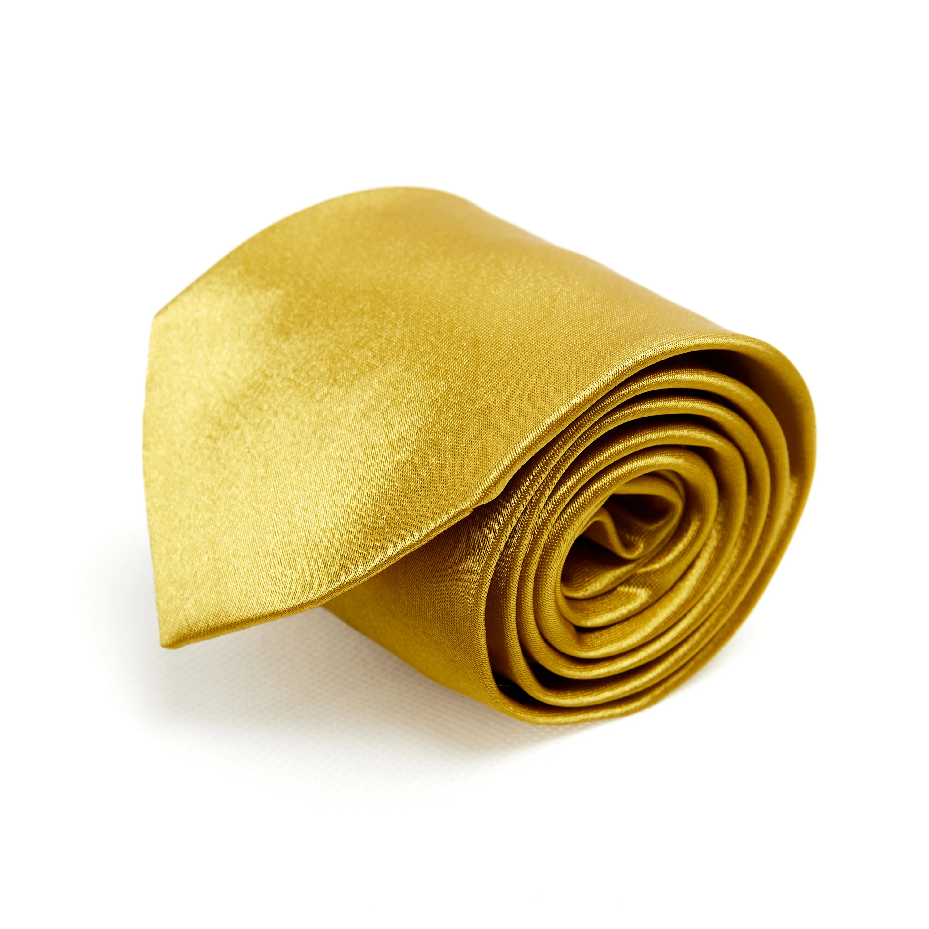 Lupo Bianco Aureo Silk Tie – Golden Yellow - Image 3