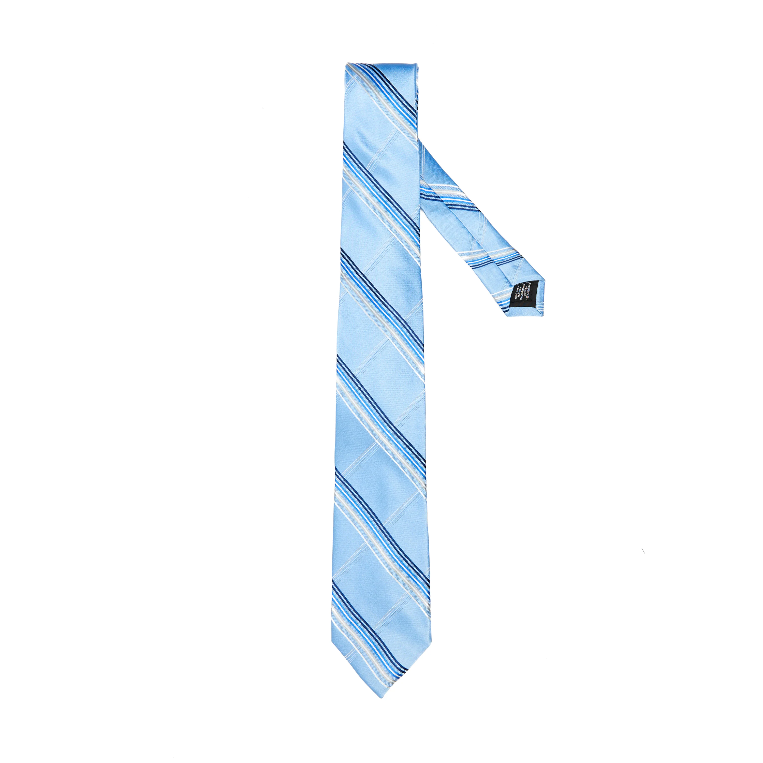 Lupo Bianco Azure Stripe Tie - Image 2