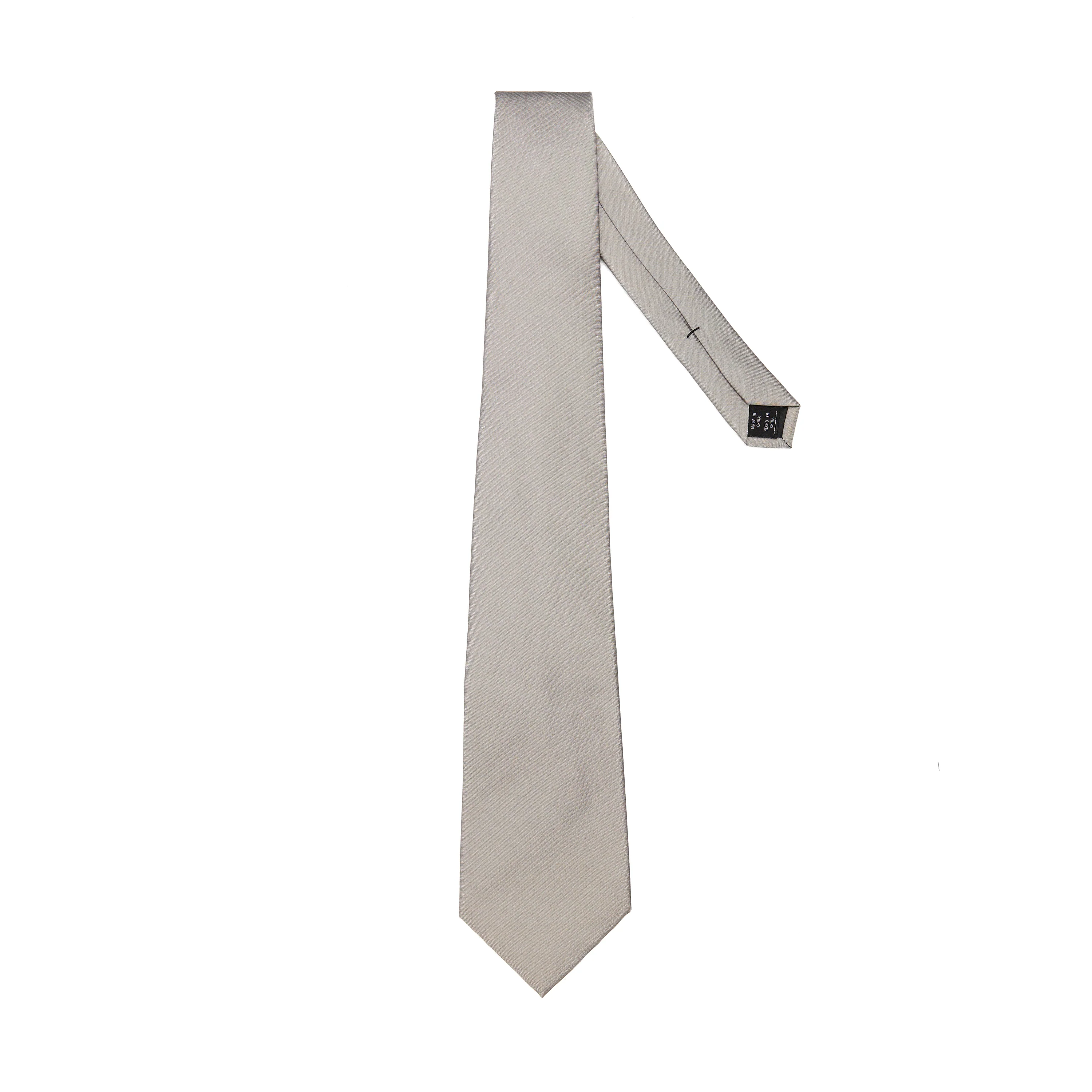 Lupo Bianco Champagne Satin Silk Tie - Image 2