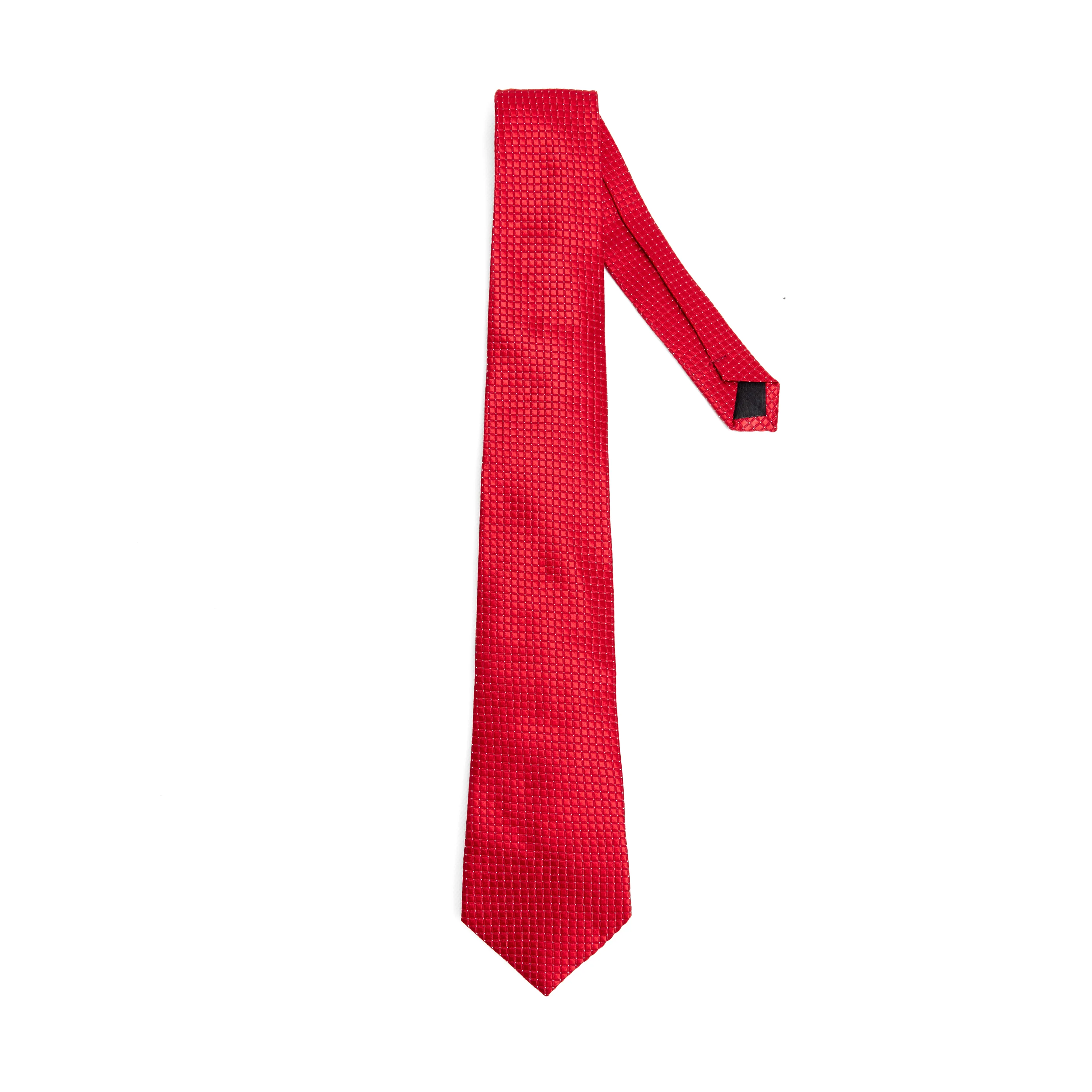 Lupo Bianco Crimson Textured Weave Tie - Image 2