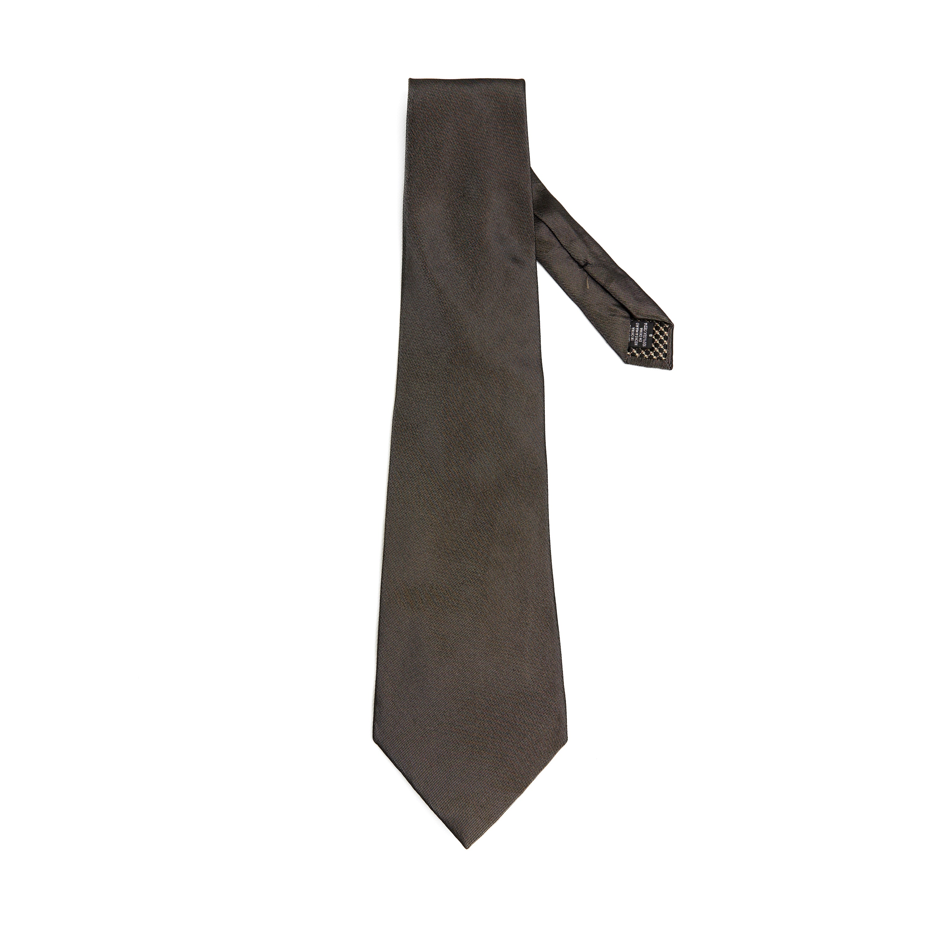 Lupo Bianco Deep Olive Silk Tie - Image 2