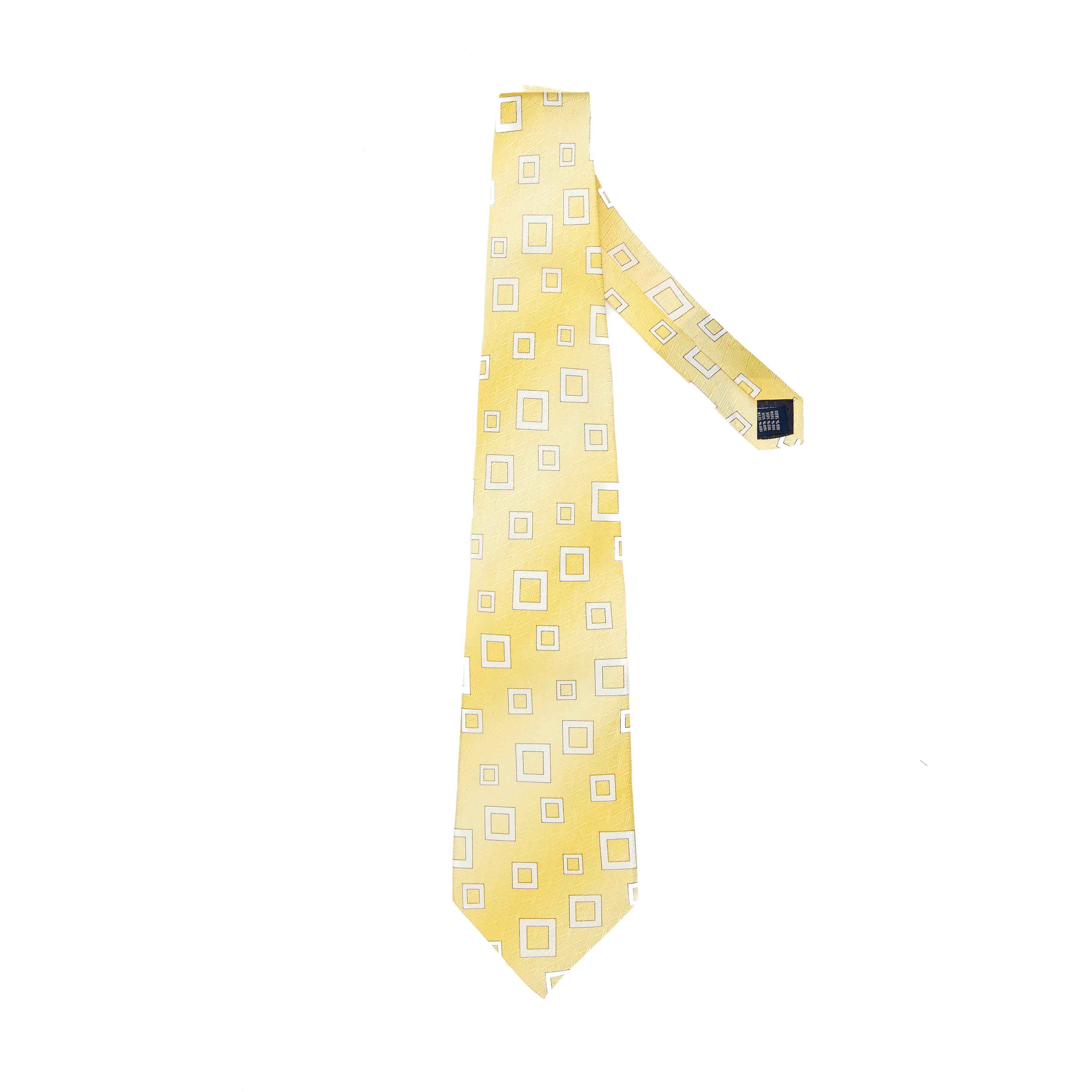 Lupo Bianco Giallo Quadro Tie - Image 2