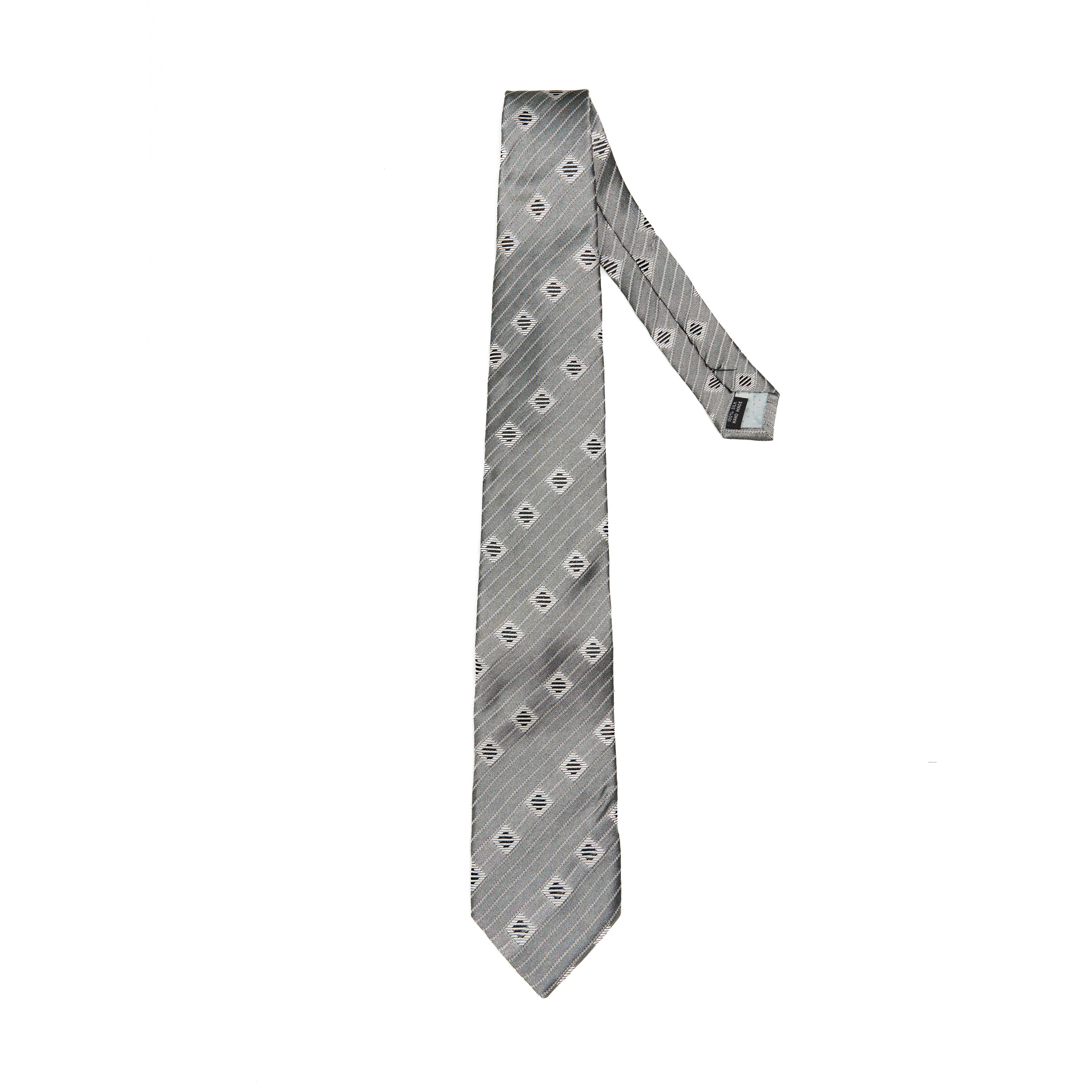 Lupo Bianco Grigio Classico Tie - Image 2