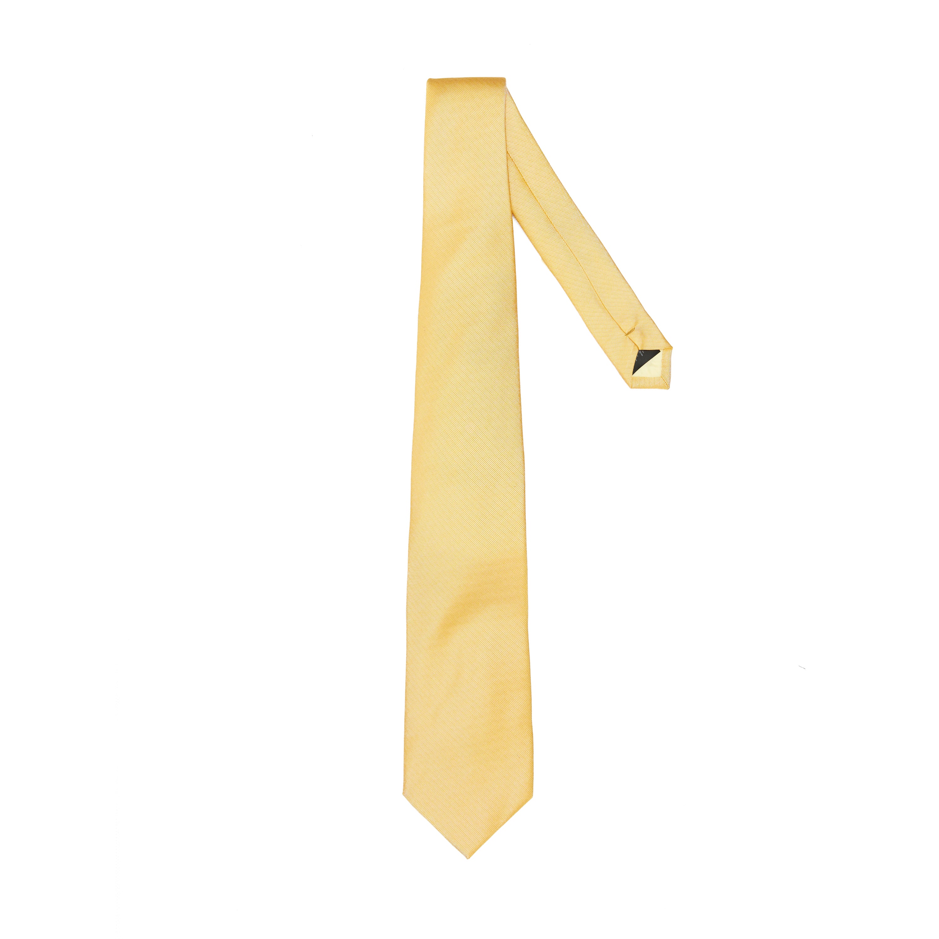 Lupo Bianco Soft Yellow Silk Tie - Image 2