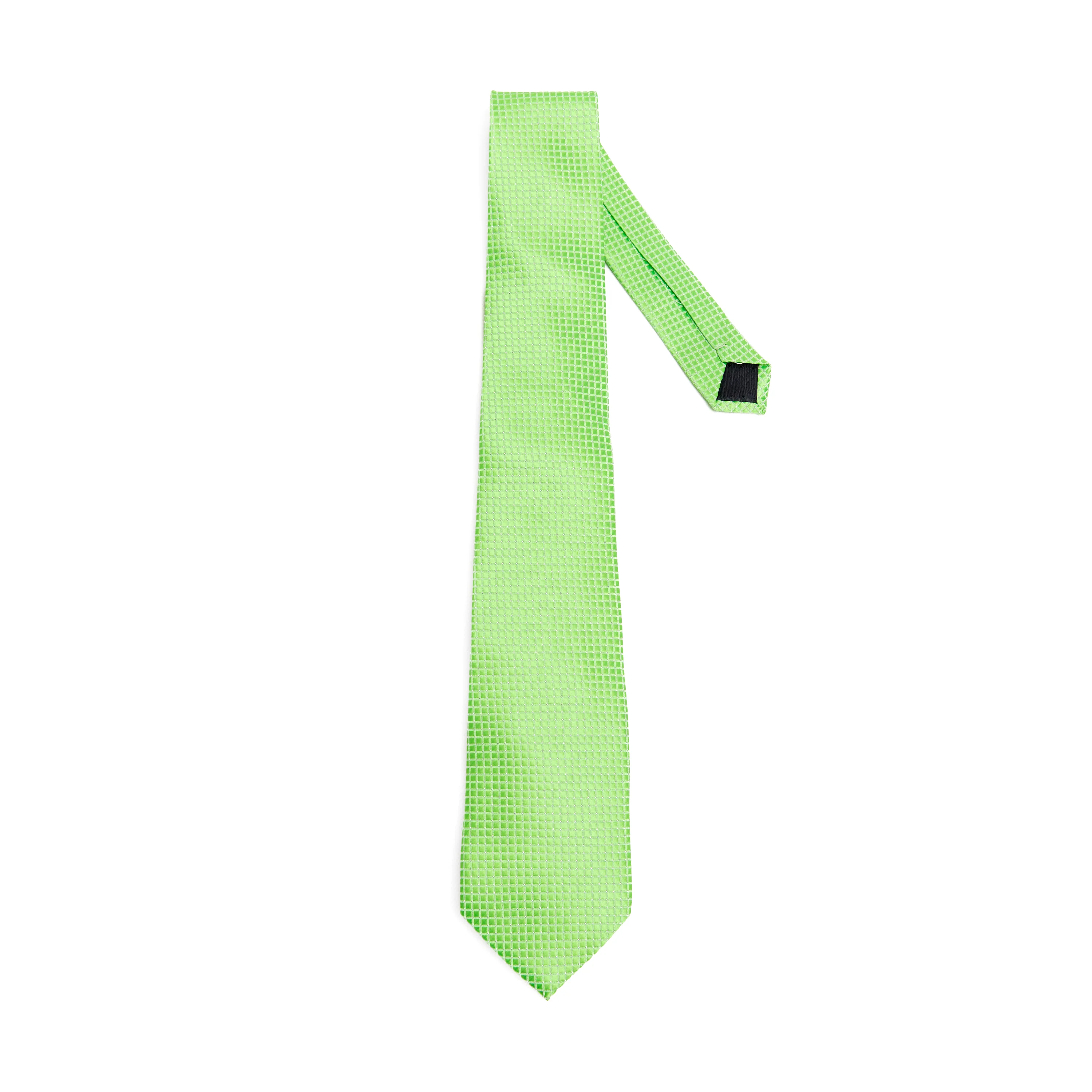 Lupo Bianco Verde Tessuto Tie - Image 2